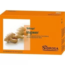 SIDROGA Saco de filtro de chá de gengibre, 20X0,75 g