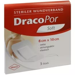 DRACOPOR Curativo estéril para feridas 8x10 cm, 5 unidades