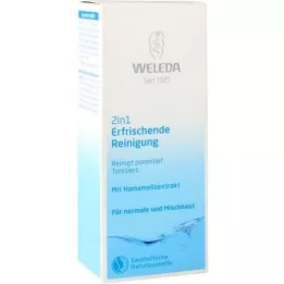 WELEDA Leite de limpeza refrescante 2 em 1, 100 ml