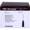 STERICAN Cânulas Luer-Lok 0,45x25 mm tamanho 18 marrom, 100 peças
