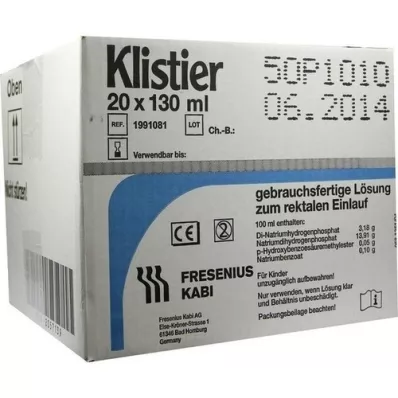 ENEMA, 20X130ml ENEMA, 20X130ml