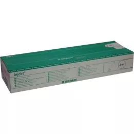 INJEKT Seringa Solo 2 ml Luer centric PVC-livre, 100X2 ml