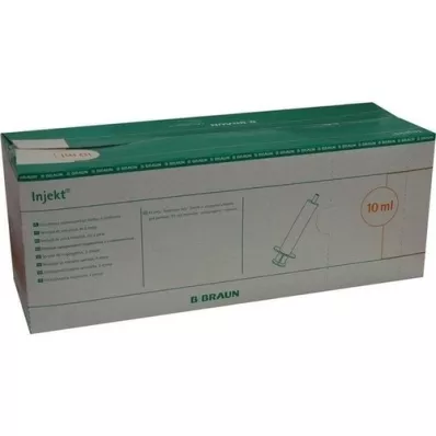 INJEKT Seringa Solo 10 ml Luer excêntrico PVC-fr., 100X10 ml INJEKT Seringa Solo 10 ml Luer excêntrico PVC-fr., 100X10 ml