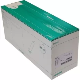 INJEKT Seringa Solo 20 ml Luer excêntrico PVC-fr., 100X20 ml