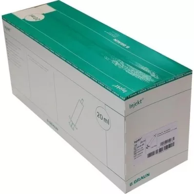 INJEKT Seringa Solo 20 ml Luer excêntrico PVC-fr., 100X20 ml INJEKT Seringa Solo 20 ml Luer excêntrico PVC-fr., 100X20 ml