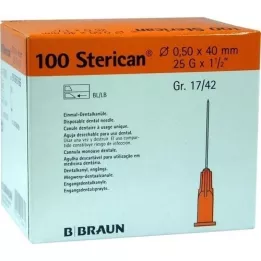 STERICAN Lata dentária Luer 0,5x40 mm, 100 un