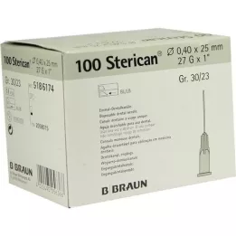 STERICAN Lata dentária Luer 0,4x25 mm, 100 un