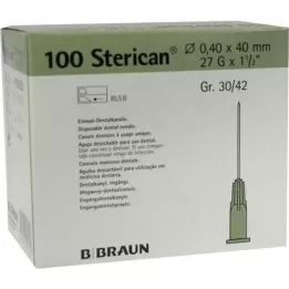 STERICAN Lata dentária Luer 0,4x40 mm, 100 un