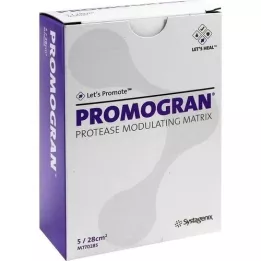 PROMOGRAN Tamponamentos estéreis de 28 cm2, 5 peças