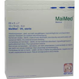 VLIESKOMPRESSEN 10x10 cm estéril, 25X2 peças