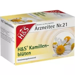 H&S Saco de filtro de chá de camomila, 20X1,5 g