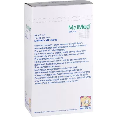 VLIESKOMPRESSEN 10x20 cm estéril 6 vezes, 25X2 peças