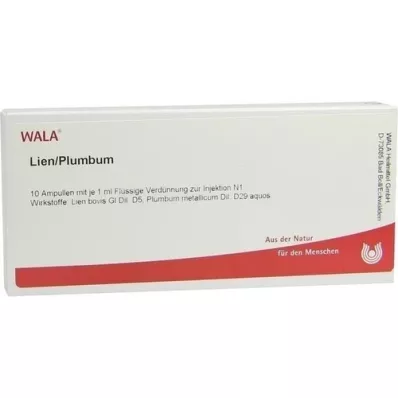 LIEN/PLUMBUM Ampolas, 10X1 ml LIEN/PLUMBUM Ampolas, 10X1 ml