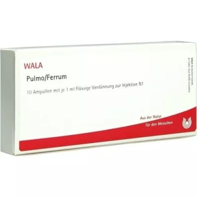 PULMO/FERRUM Ampolas, 10X1 ml