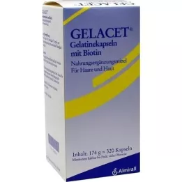 GELACET Cápsulas de gelatina com biotina, 320 peças
