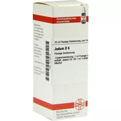 JODUM Diluição D 6, 20 ml JODUM Diluição D 6, 20 ml