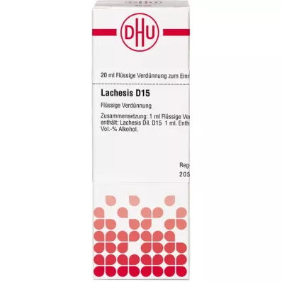 LACHESIS Diluição D 15, 20 ml LACHESIS Diluição D 15, 20 ml