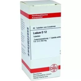 LEDUM D 12 comprimidos, 80 unidades