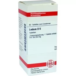 LEDUM D 6 comprimidos, 80 unidades