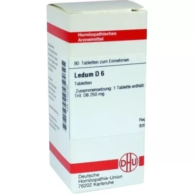 LEDUM D 6 comprimidos, 80 unidades LEDUM D 6 comprimidos, 80 unidades