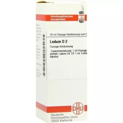 LEDUM Diluição D 2, 20 ml LEDUM Diluição D 2, 20 ml