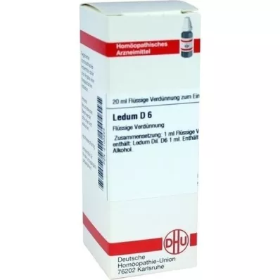 LEDUM Diluição D 6, 20 ml LEDUM Diluição D 6, 20 ml