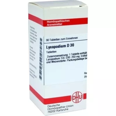 LYCOPODIUM D 30 comprimidos, 80 unidades