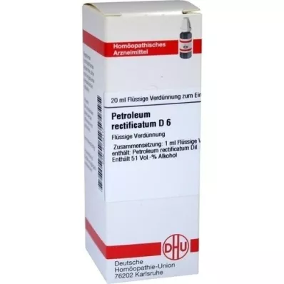 PETROLEUM RECTIFICATUM Diluição D 6, 20 ml