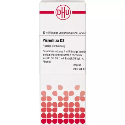 PICRORHIZA Diluição D3, 50 ml PICRORHIZA Diluição D3, 50 ml