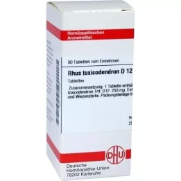 RHUS TOXICODENDRON D 12 comprimidos, 80 unidades
