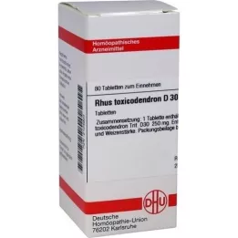 RHUS TOXICODENDRON D 30 comprimidos, 80 unidades
