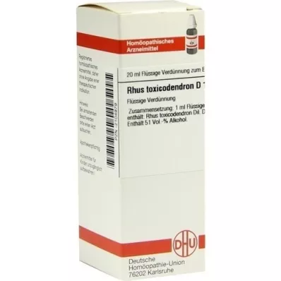 RHUS TOXICODENDRON Diluição D 12, 20 ml RHUS TOXICODENDRON Diluição D 12, 20 ml