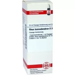 RHUS TOXICODENDRON Diluição D 30, 20 ml