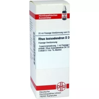 RHUS TOXICODENDRON Diluição D 30, 20 ml