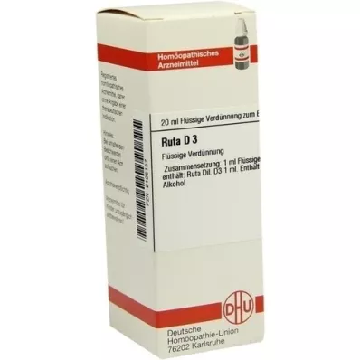 RUTA Diluição D3, 20 ml RUTA Diluição D3, 20 ml