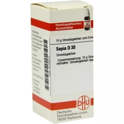 SEPIA D 30 glóbulos, 10 g SEPIA D 30 glóbulos, 10 g