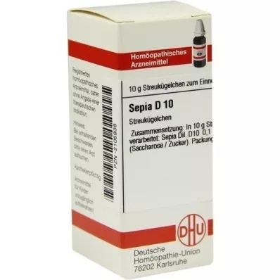 SEPIA D 10 glóbulos, 10 g