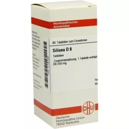 SILICEA D 8 comprimidos, 80 unidades