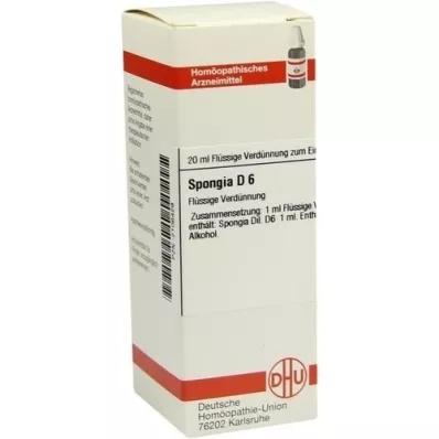 SPONGIA Diluição D 6, 20 ml SPONGIA Diluição D 6, 20 ml