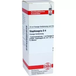 STAPHISAGRIA Diluição D4, 20 ml