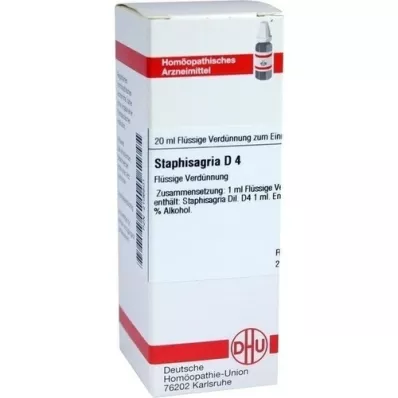 STAPHISAGRIA Diluição D4, 20 ml