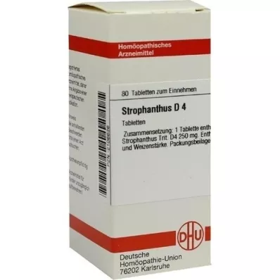 STROPHANTHUS D 4 comprimidos, 80 unidades