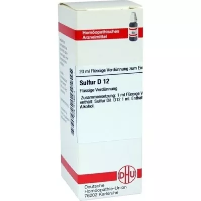 SULFUR Diluição D 12, 20 ml