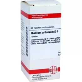 THALLIUM SULFURICUM D 6 comprimidos, 80 unidades
