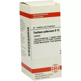 THALLIUM SULFURICUM D 12 comprimidos, 80 unidades