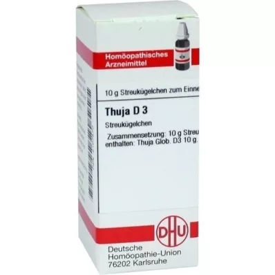 THUJA D 3 glóbulos, 10 g