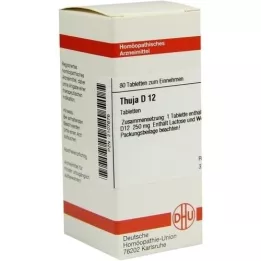 THUJA D 12 comprimidos, 80 unidades