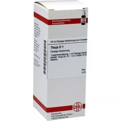THUJA Diluição D 1, 50 ml THUJA Diluição D 1, 50 ml