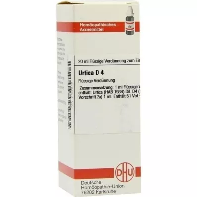 URTICA Diluição D4, 20 ml URTICA Diluição D4, 20 ml