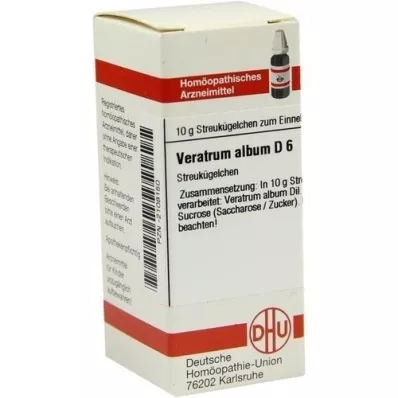 VERATRUM ALBUM D 6 glóbulos, 10 g VERATRUM ALBUM D 6 glóbulos, 10 g